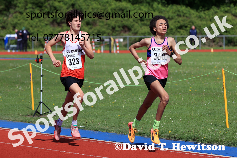 800 metres, 2026 North Eastern Track and Field Champs, Shildon, County Durham. Photo: David T. Hewitson/Sports for All Pics